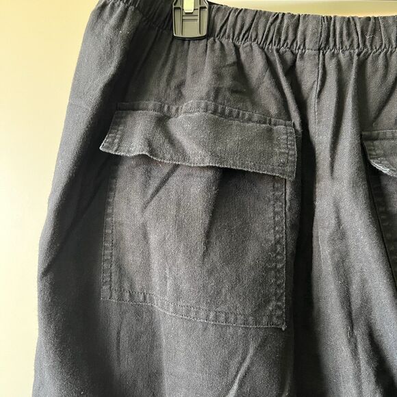 Lucky Brand Cotton Pants Womens Large Black Elastic Waist Drawstring Comfort - Picture 6 of 16